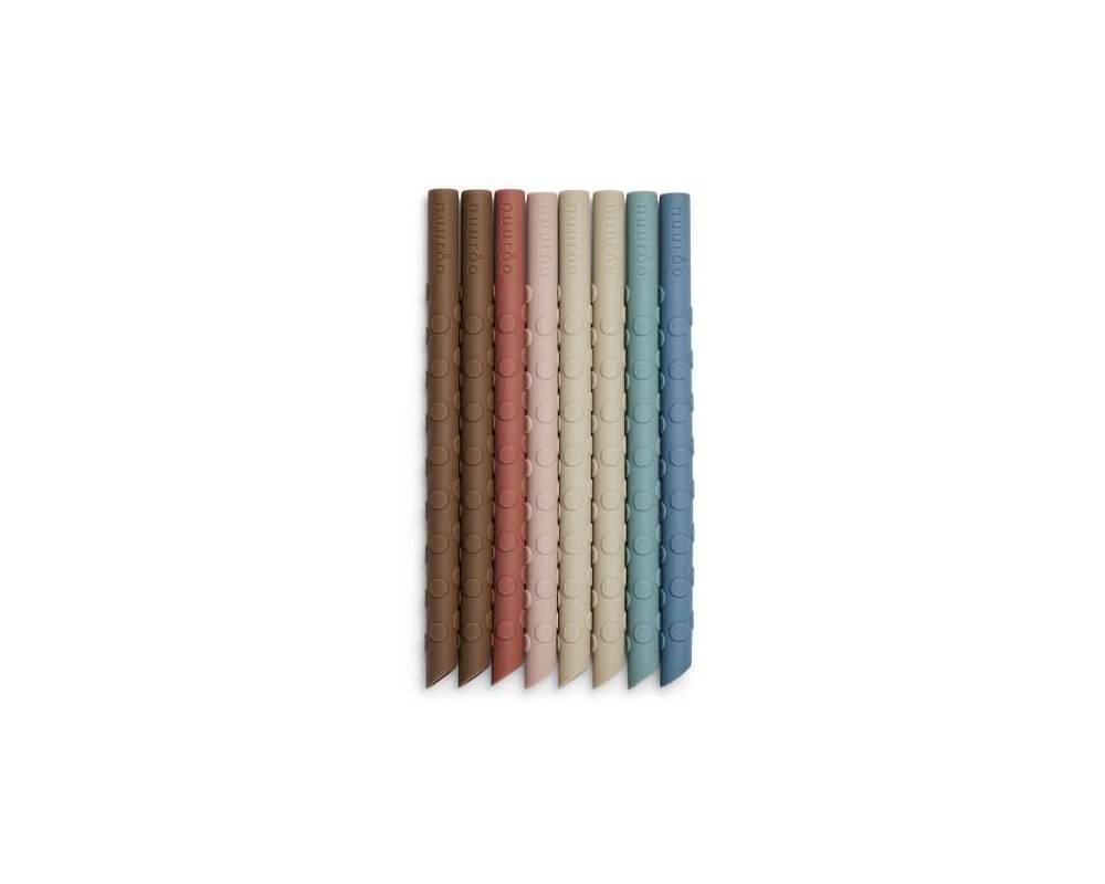 NU116 Ada cañas silicona 8-pack Color mix