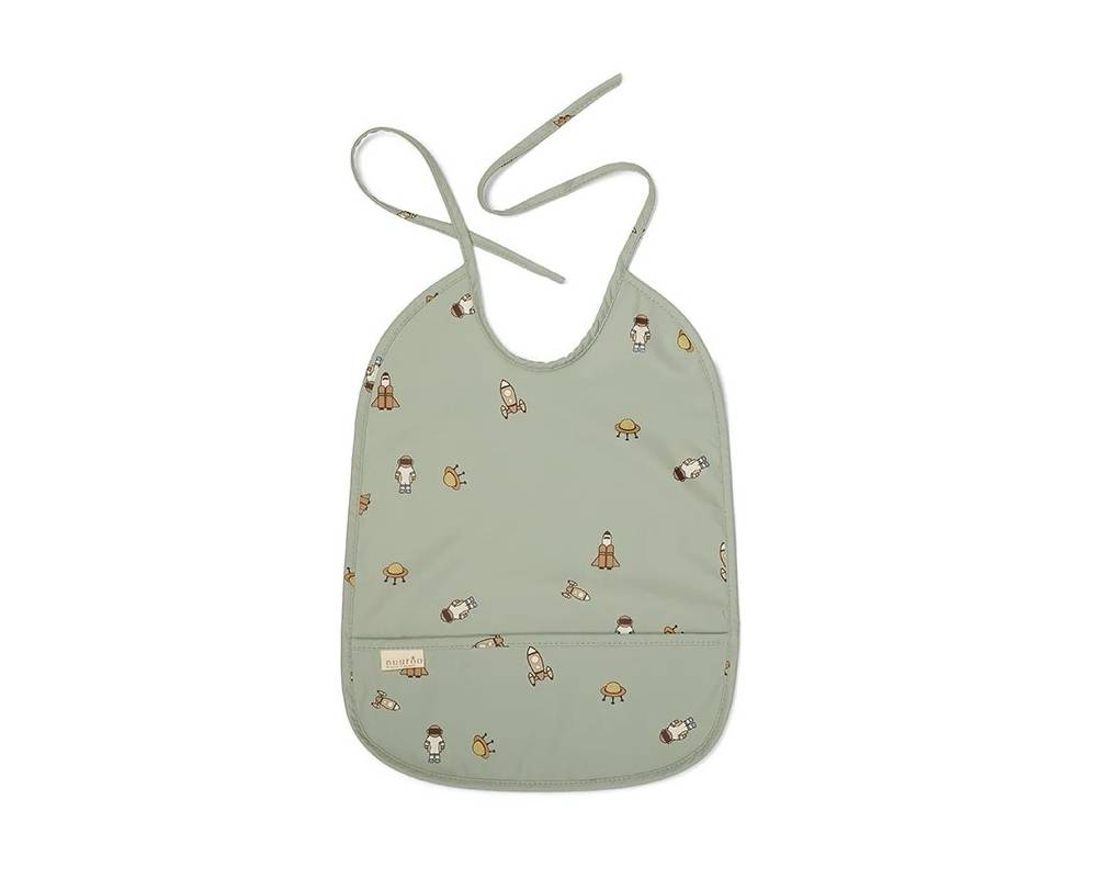NU212 Ida babero con bolsillo Light green- Space
