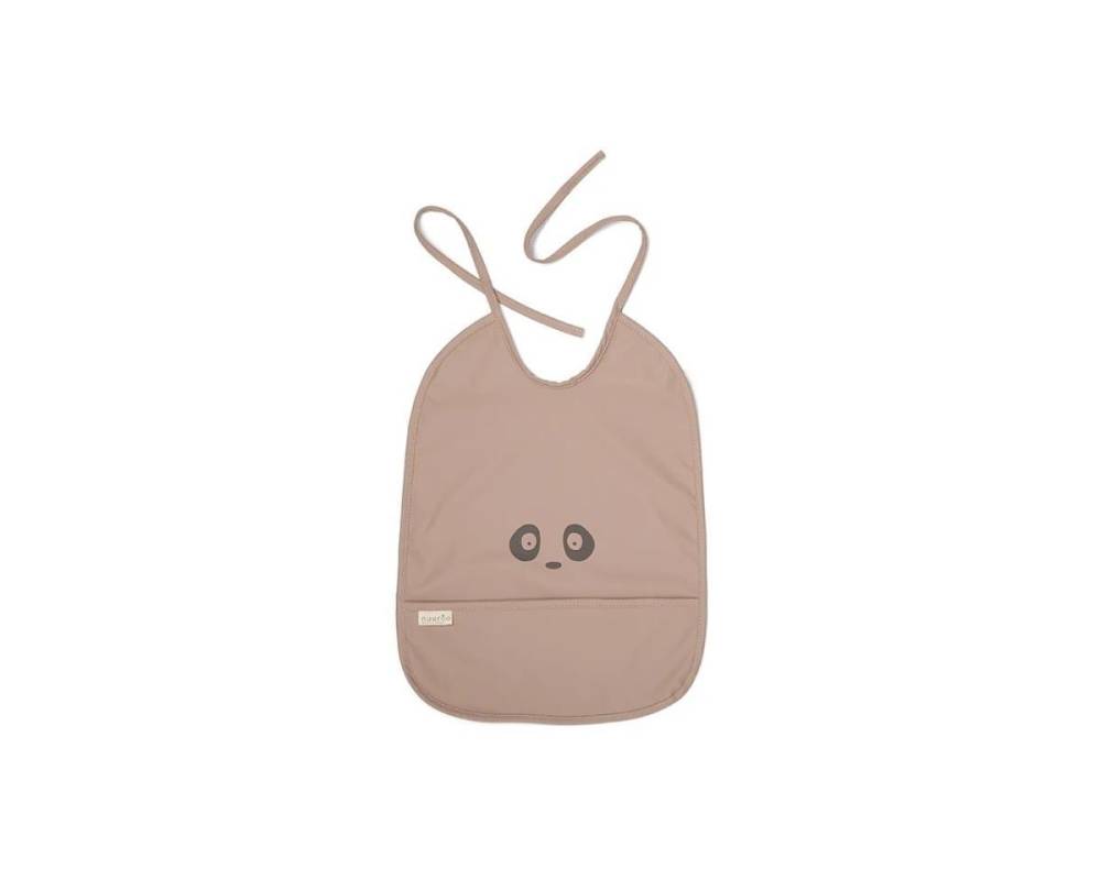 NU212 Ida babero con bolsillo Sand - Panda