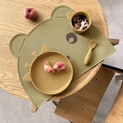 NU426 Akila plato 2-pack Girafa Dusty yellow 2