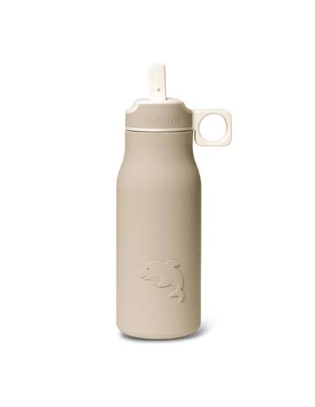NU510 Lau botella silicona 400 ml Cobblestone