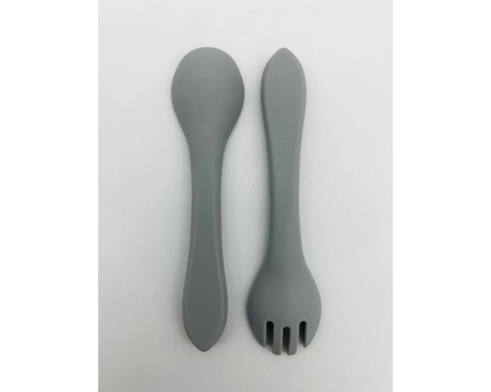 CUBIERTOS SILICONA GRIS