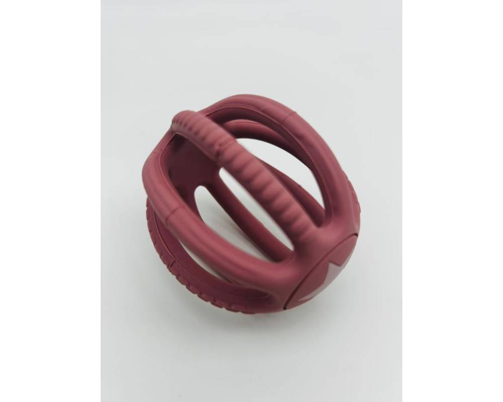 PELOTA MORDEDOR SILICONA ROSA