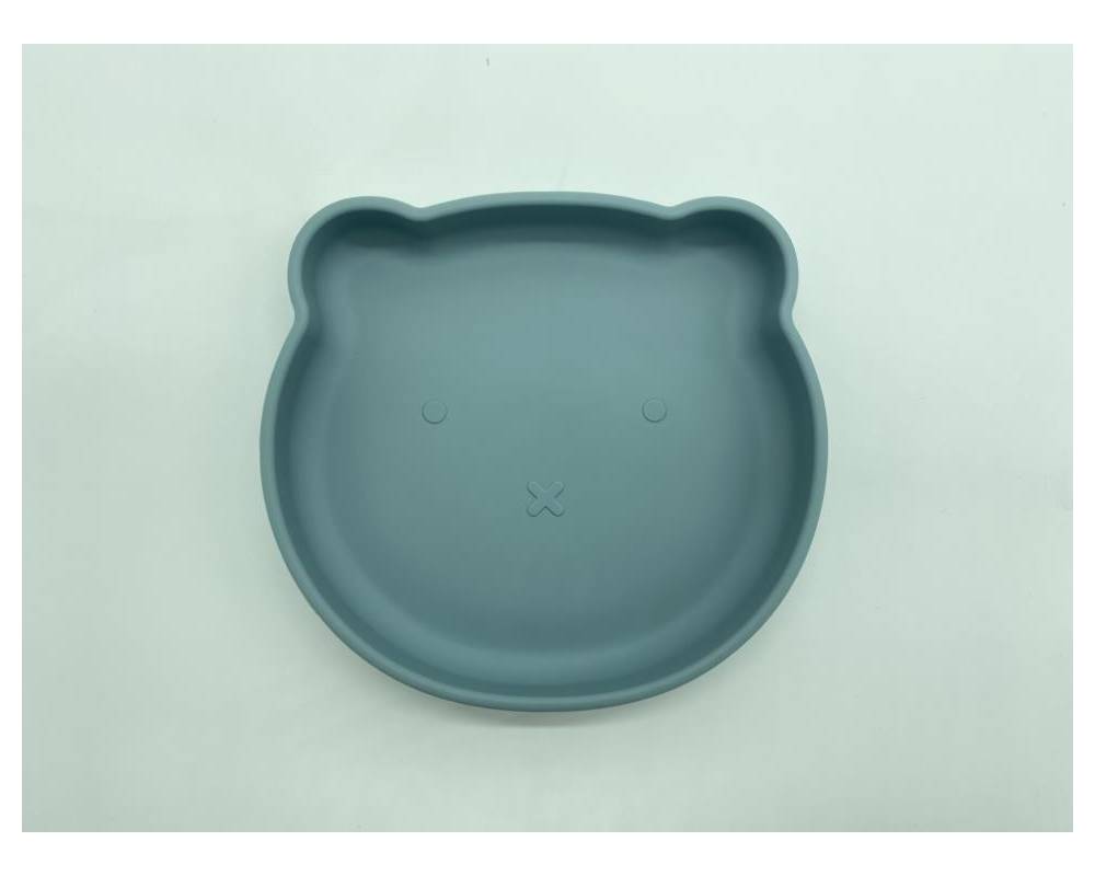 PLATO SILICONA AZUL