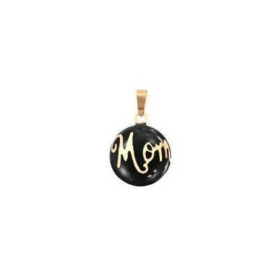 Llamador de Angel Mom negro-oro