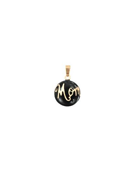 Llamador de Angel Mom negro-oro