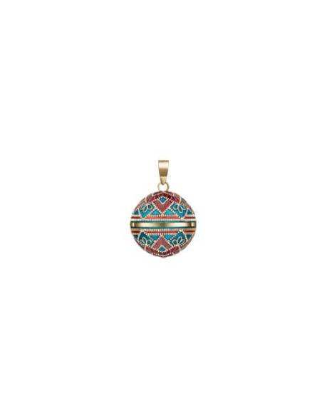 Llamador de Angel tribal rojo-azul