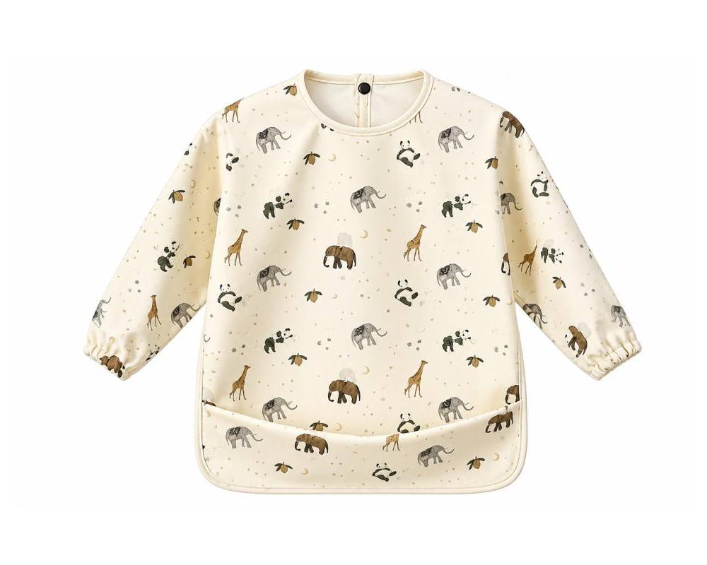 Babero Mangas PU Talla S Elefante