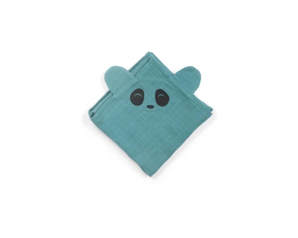 NU185 Bjørk hugging muselina 2-pack Panda Lead