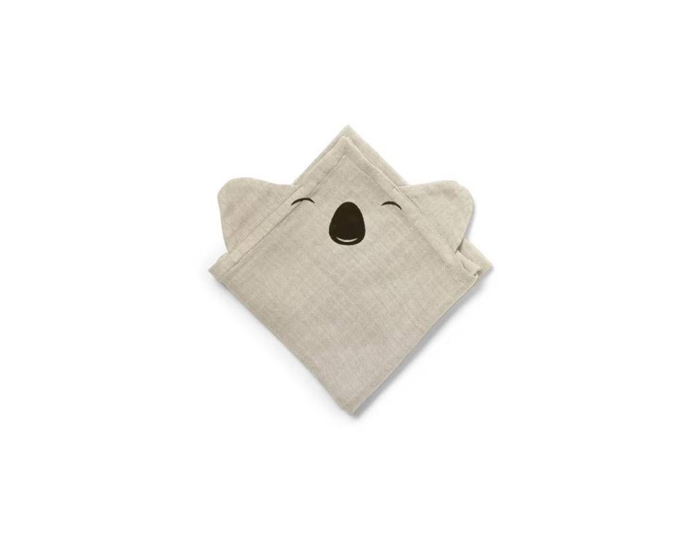 NU186 Bjørk hugging muselina 2-pack Koala Cobblest