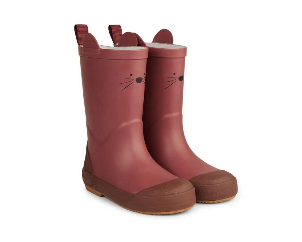 NU308 Anton botas goma - gato Mahogany TALLA 24