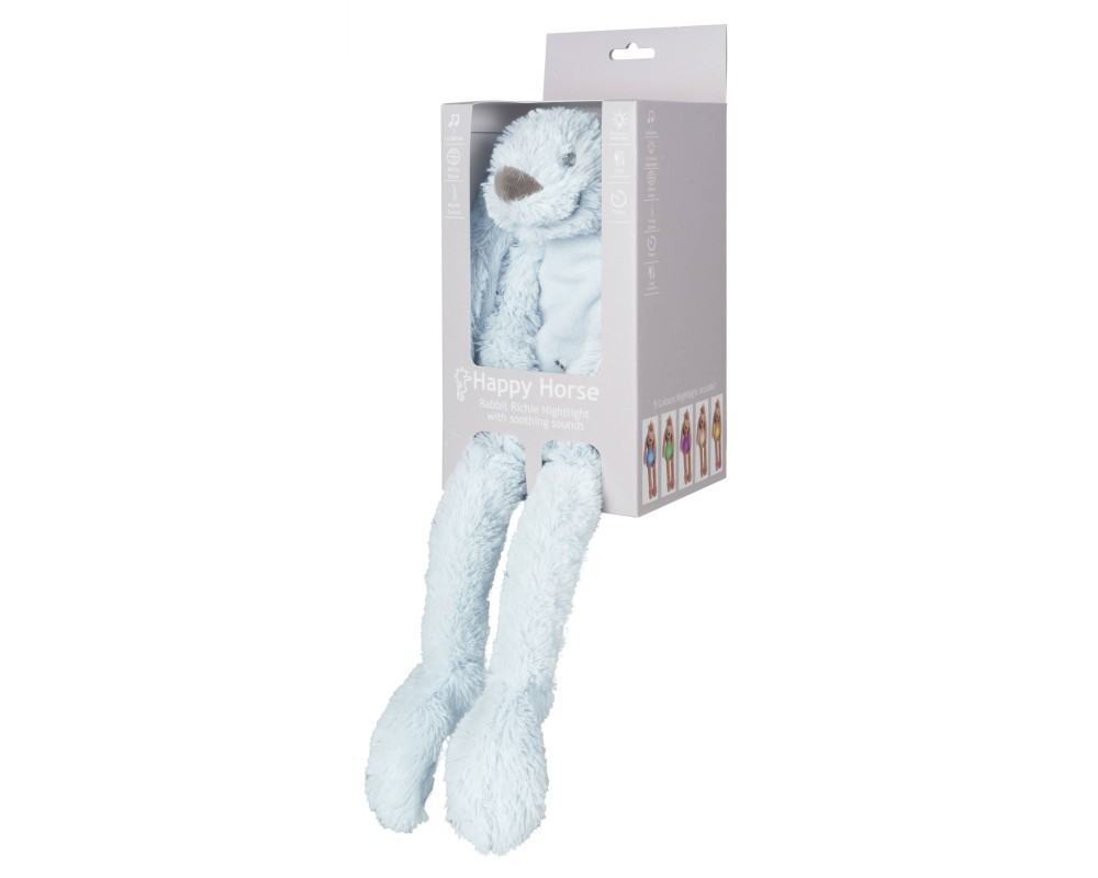 Blue Rabbit Richie Nightlight with soothing sounds HAPPY HORSE