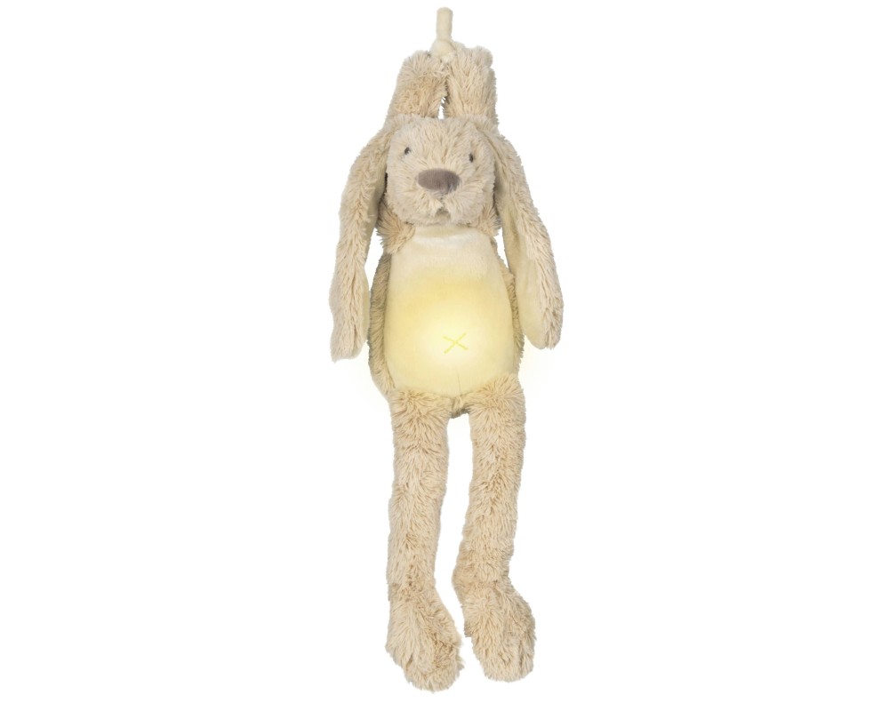 Beige Rabbit Richie Nightlight with soothing sound HAPPY HORSE